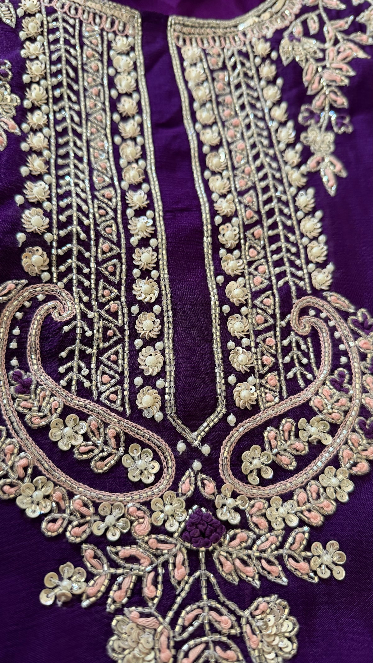 Royal purple Chinon palazzo suit set — Behuli Australia — additional view 3
