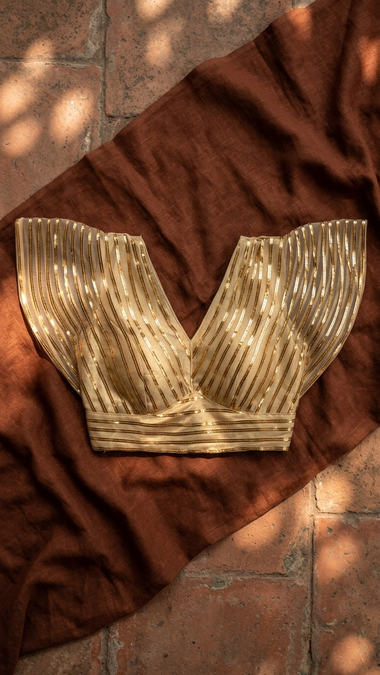 Ivory Zari Net Blouse
