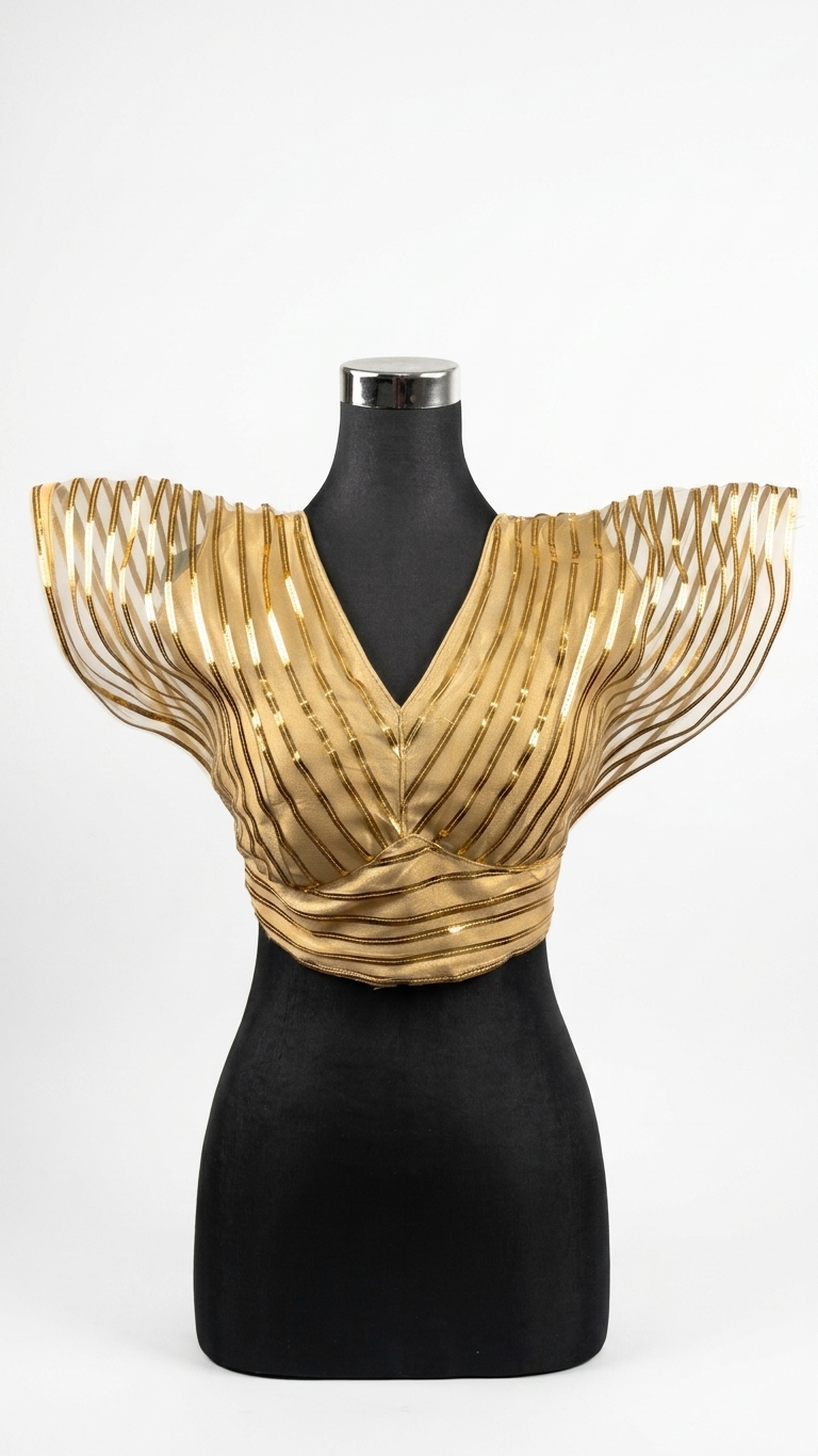 Ivory Zari Net Blouse