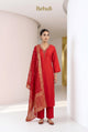 Crimson Zari Silk Kurti Set