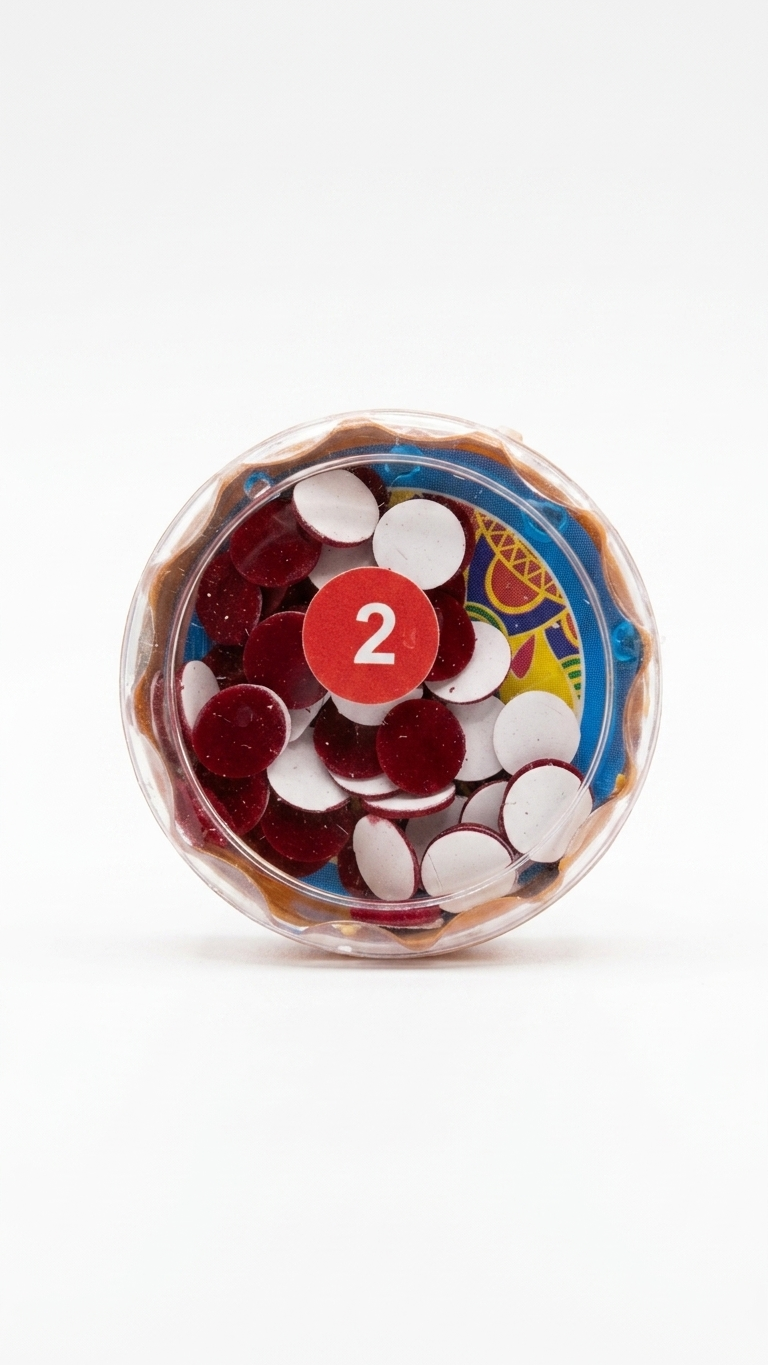 Dark Red Velvet Bindi Box – Round Bindis
