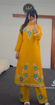 Hand Embroidery Soft Georgette Kurti Set