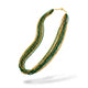 Green & Gold Multistrand Seed Bead Necklace | Festive Layers