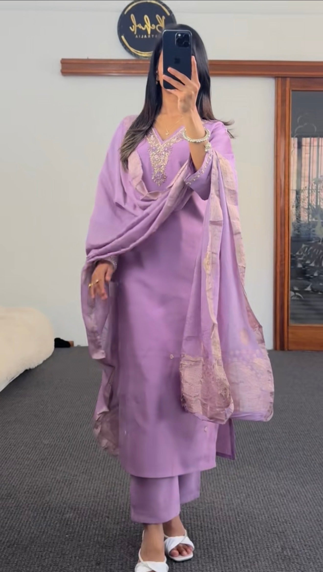 Mix silk Kurti set