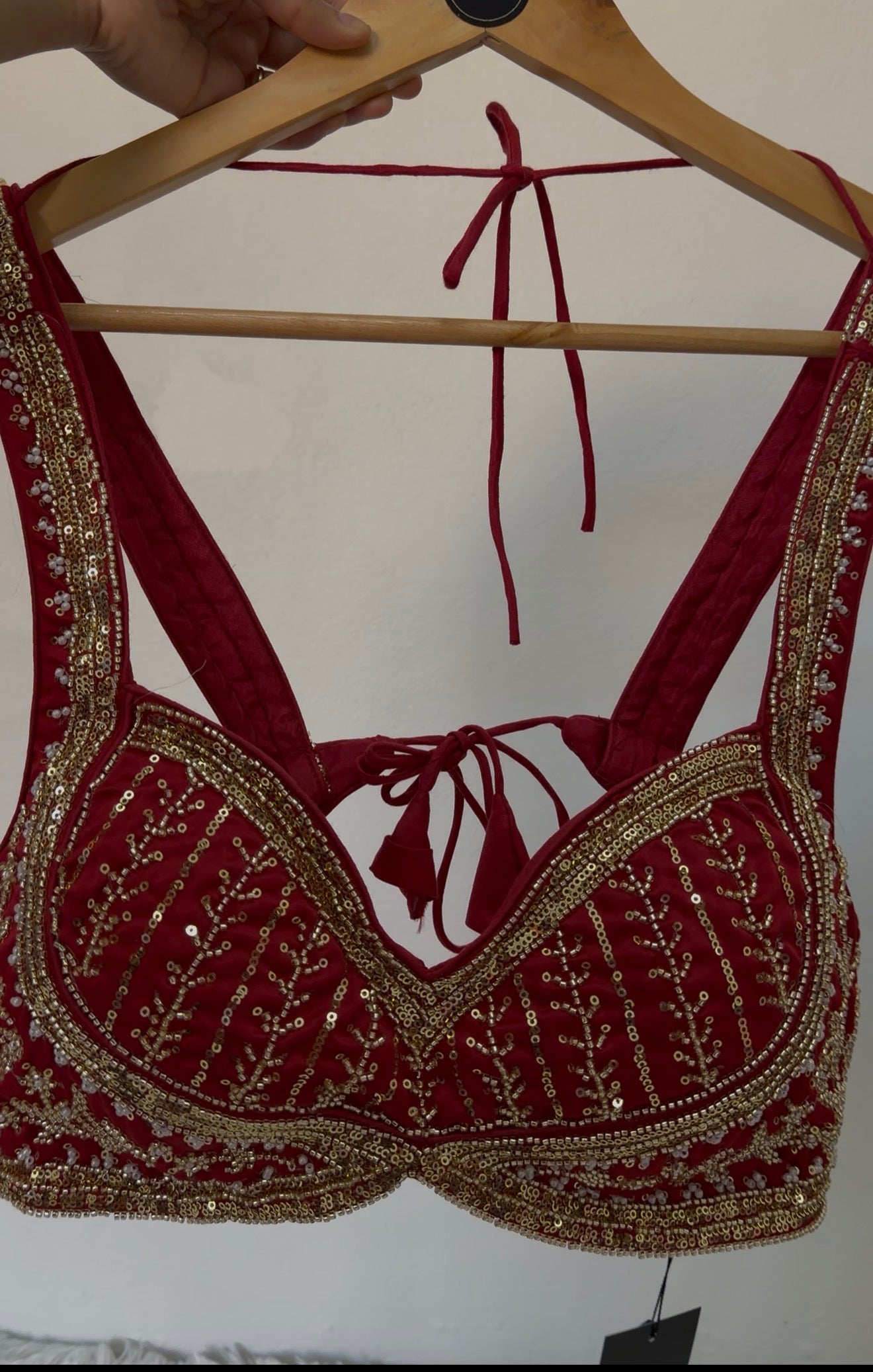 Embroidery Sleeveless Ready-Made blouse