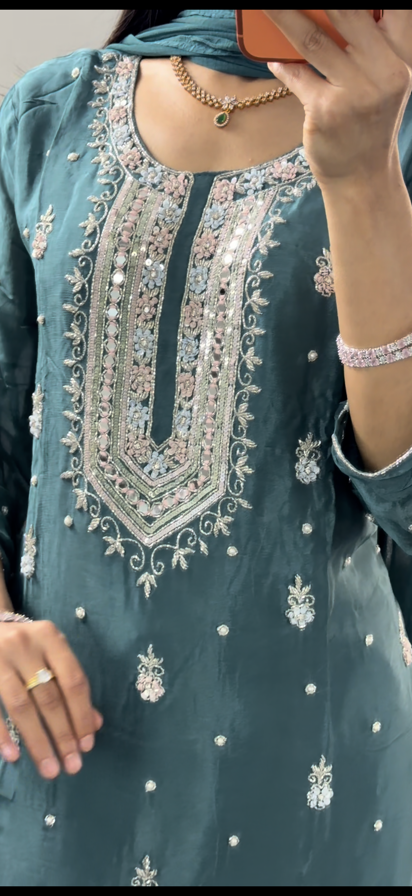 Premium Chiffon Kurti set