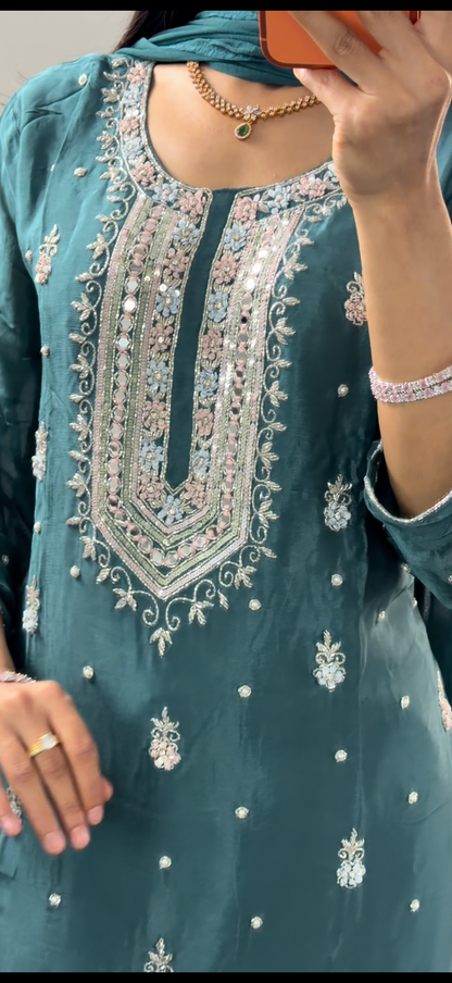 Premium Chiffon Kurti set