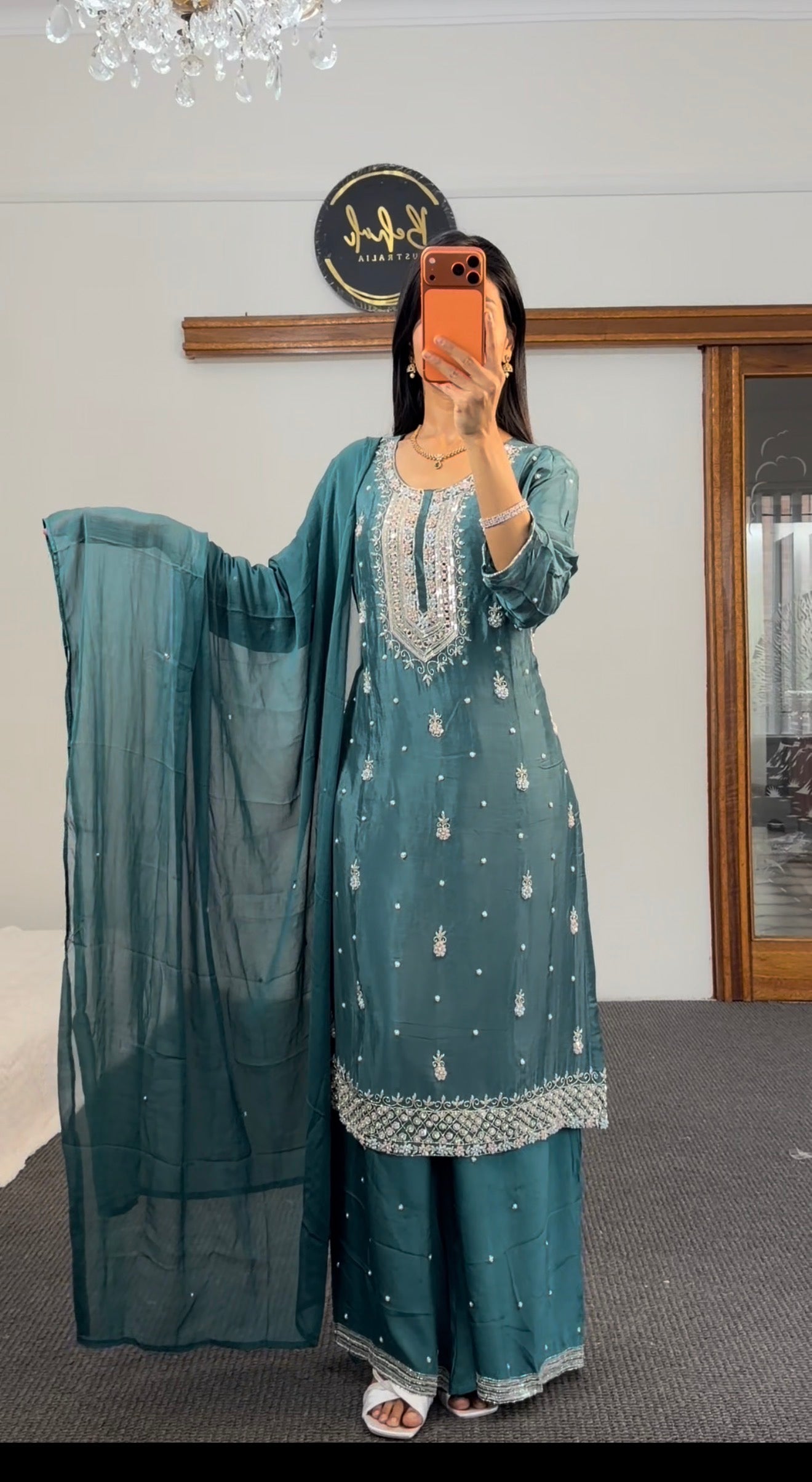 Premium Chiffon Kurti set