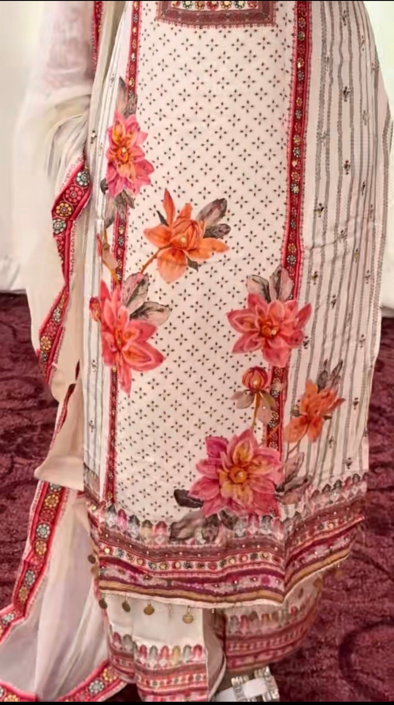 Muslin silk Kurti set