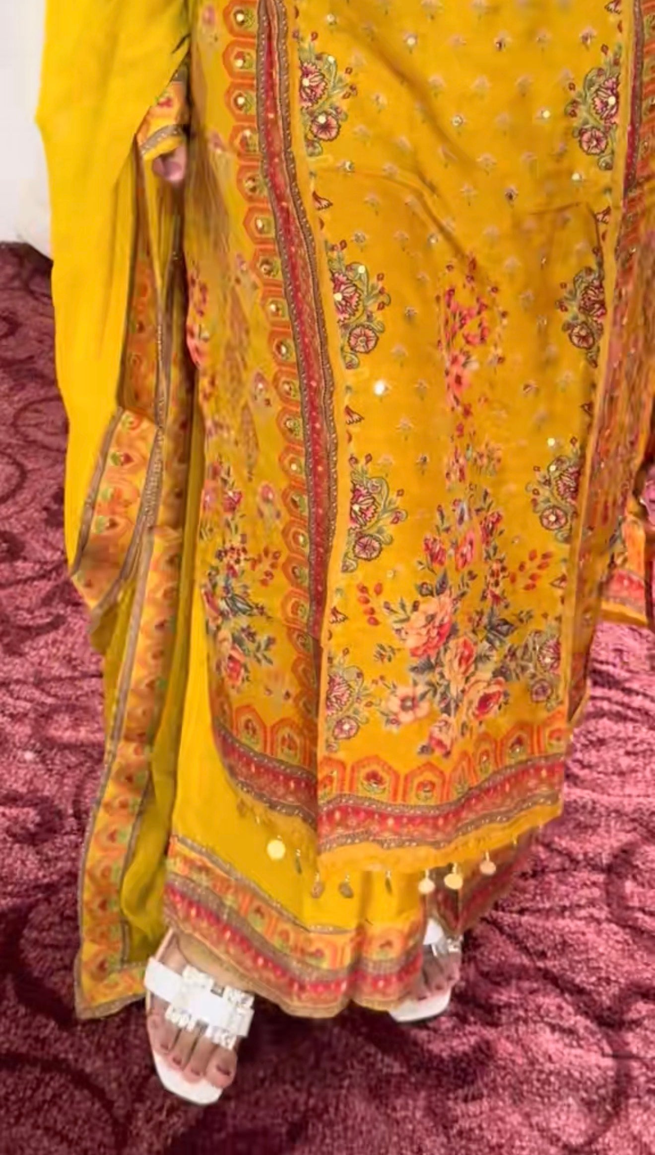 Rajasthani Sunshine Muslin Silk Kurti Set
