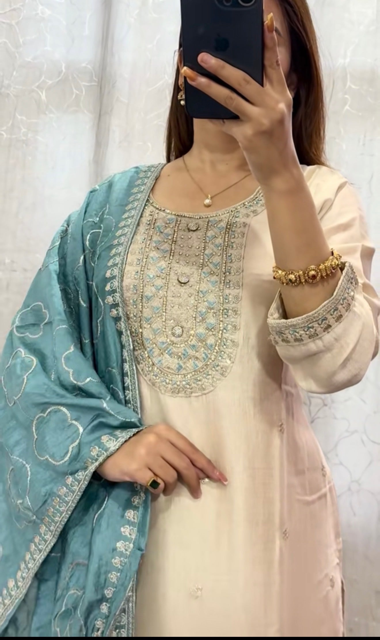 Off white Kurti set