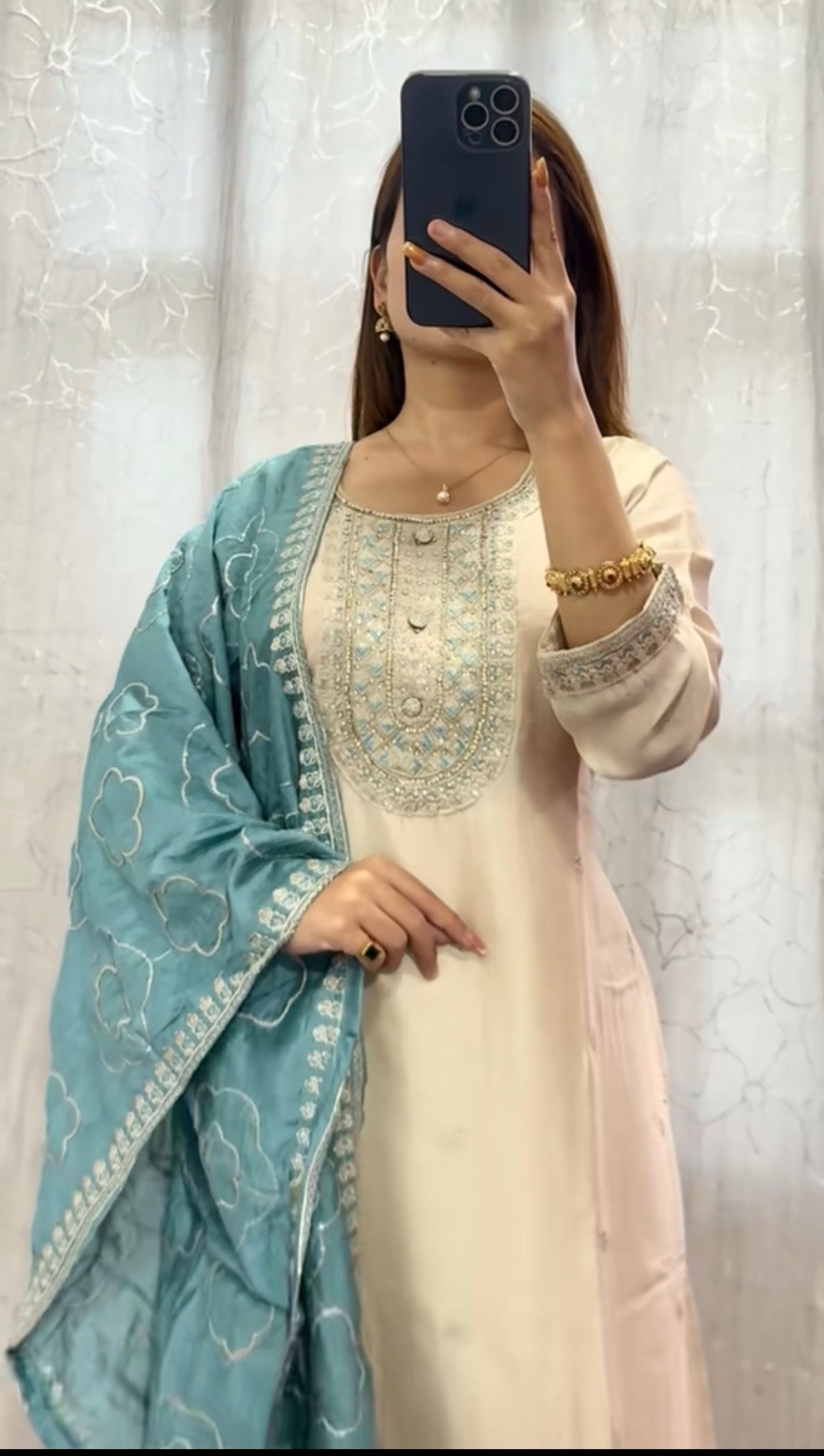 Off white Kurti set