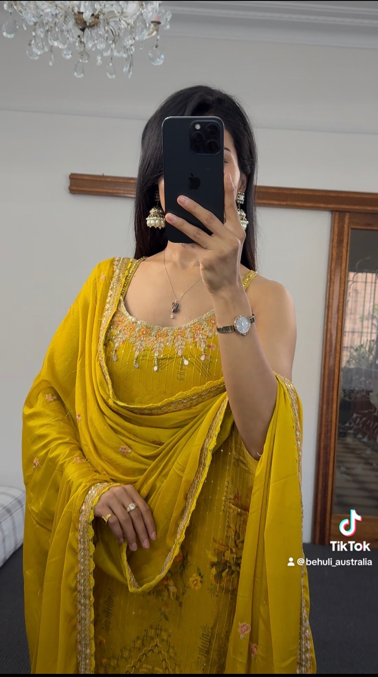 Yellow Sleeveless Kurti set