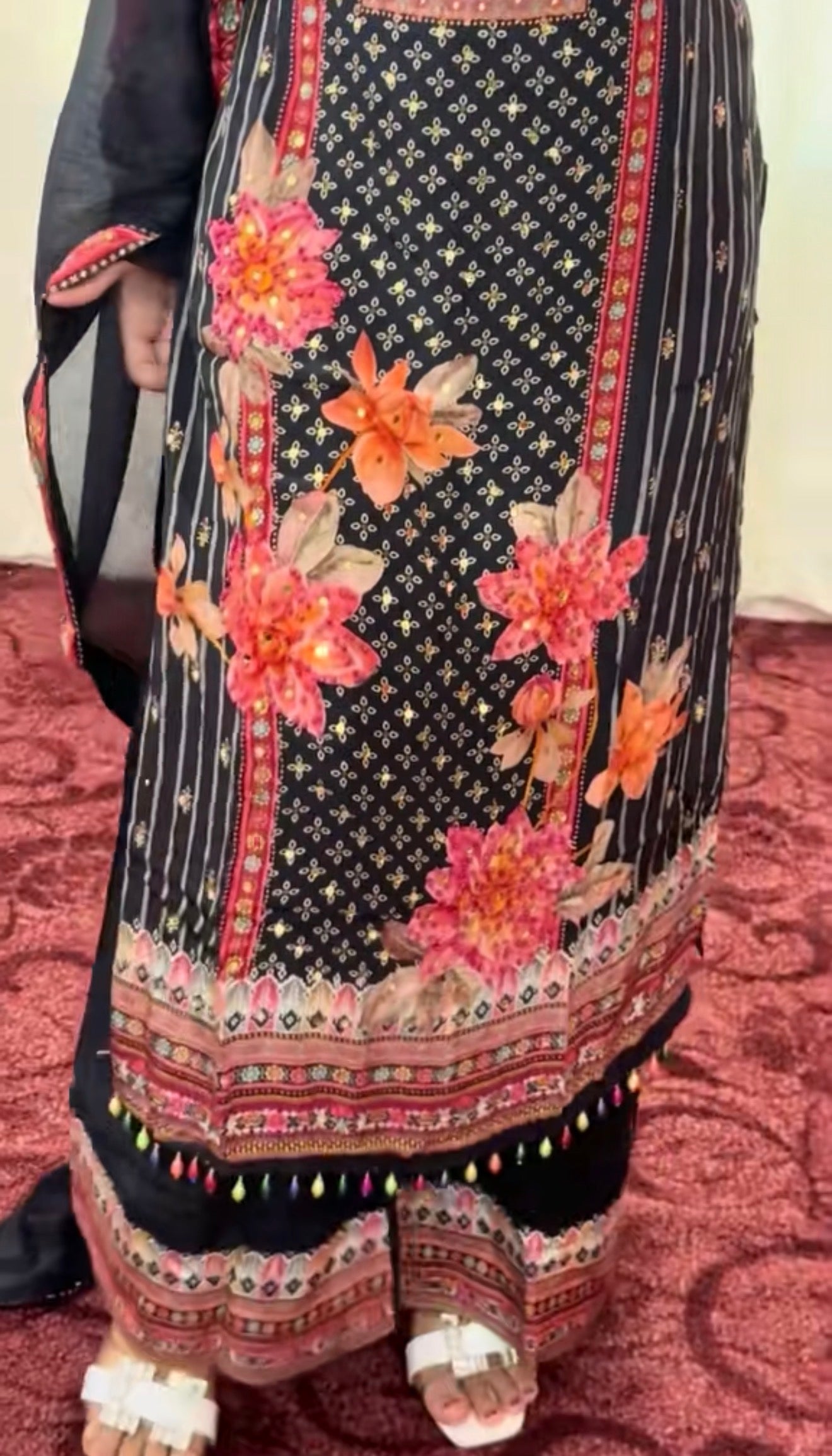 Muslin silk Kurti set