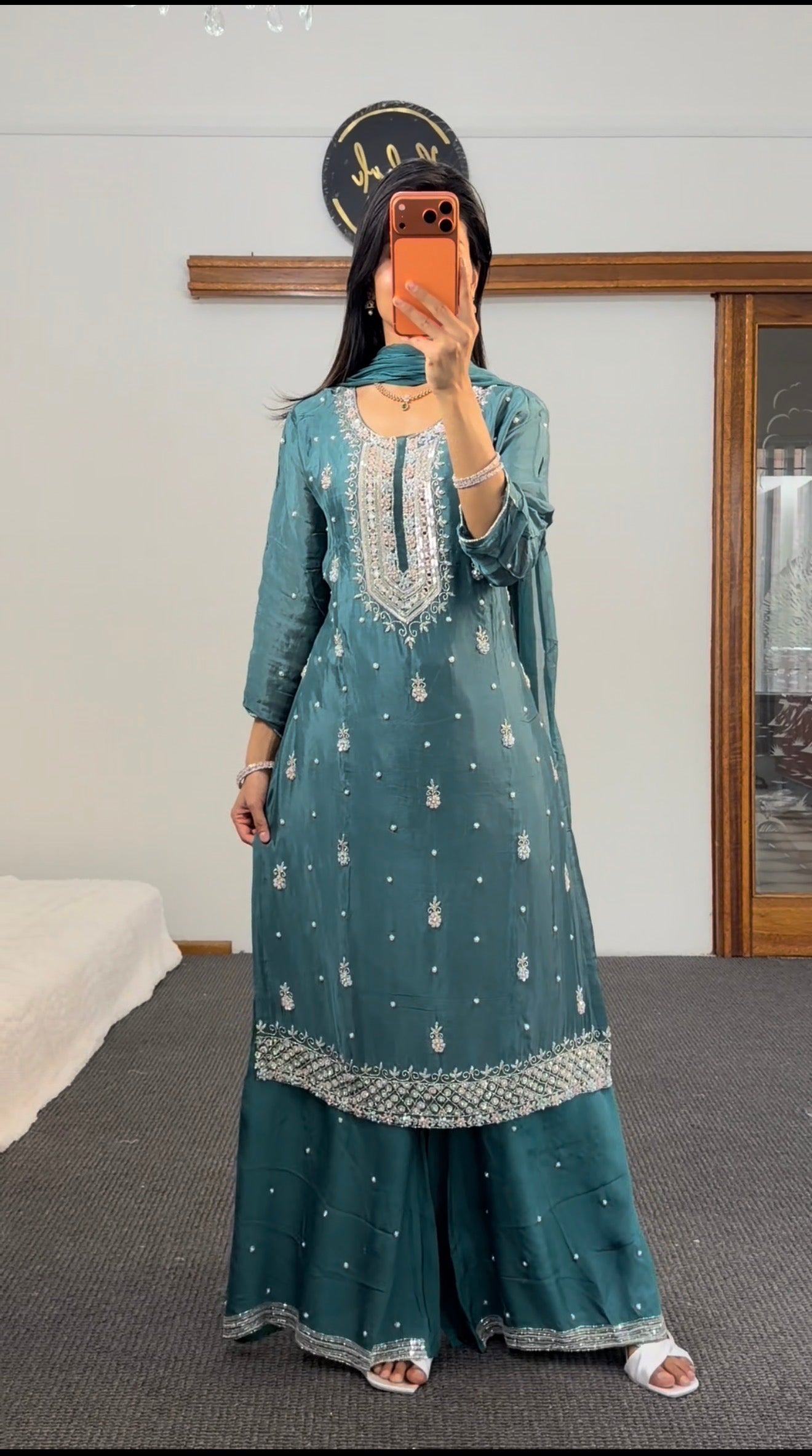 Premium Chiffon Kurti set
