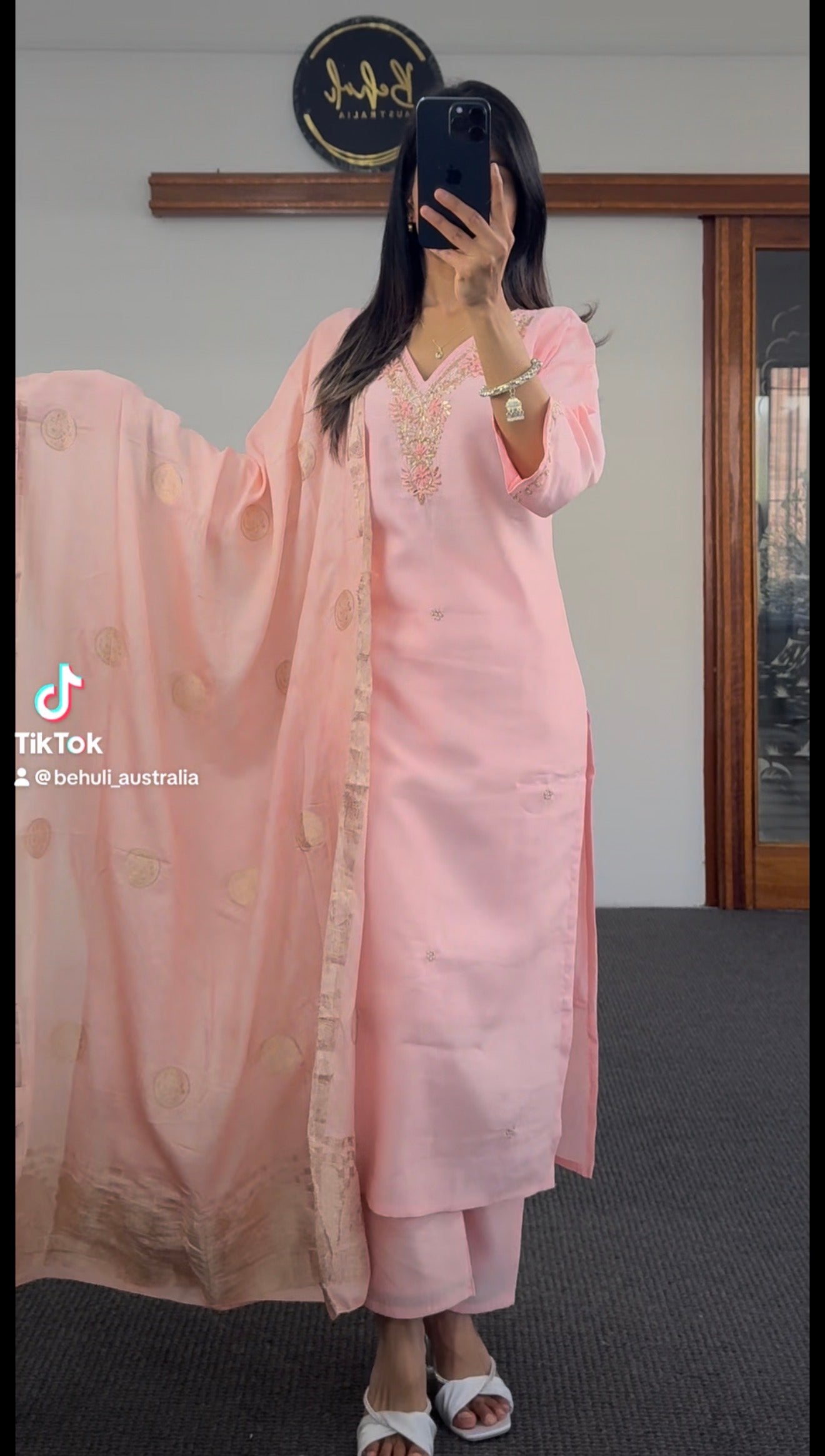 Mix silk Kurti set