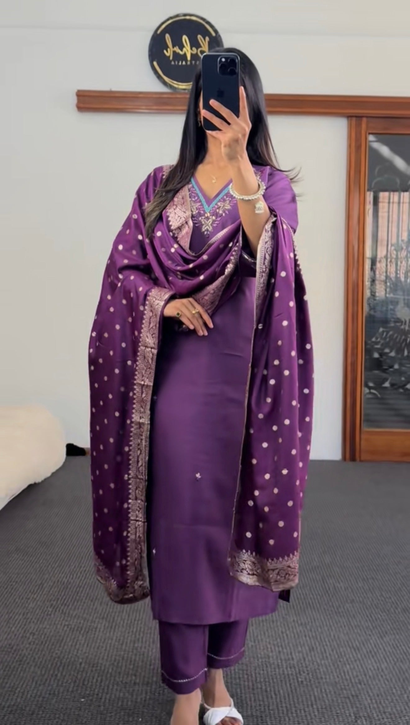 Purple Kurthi set
