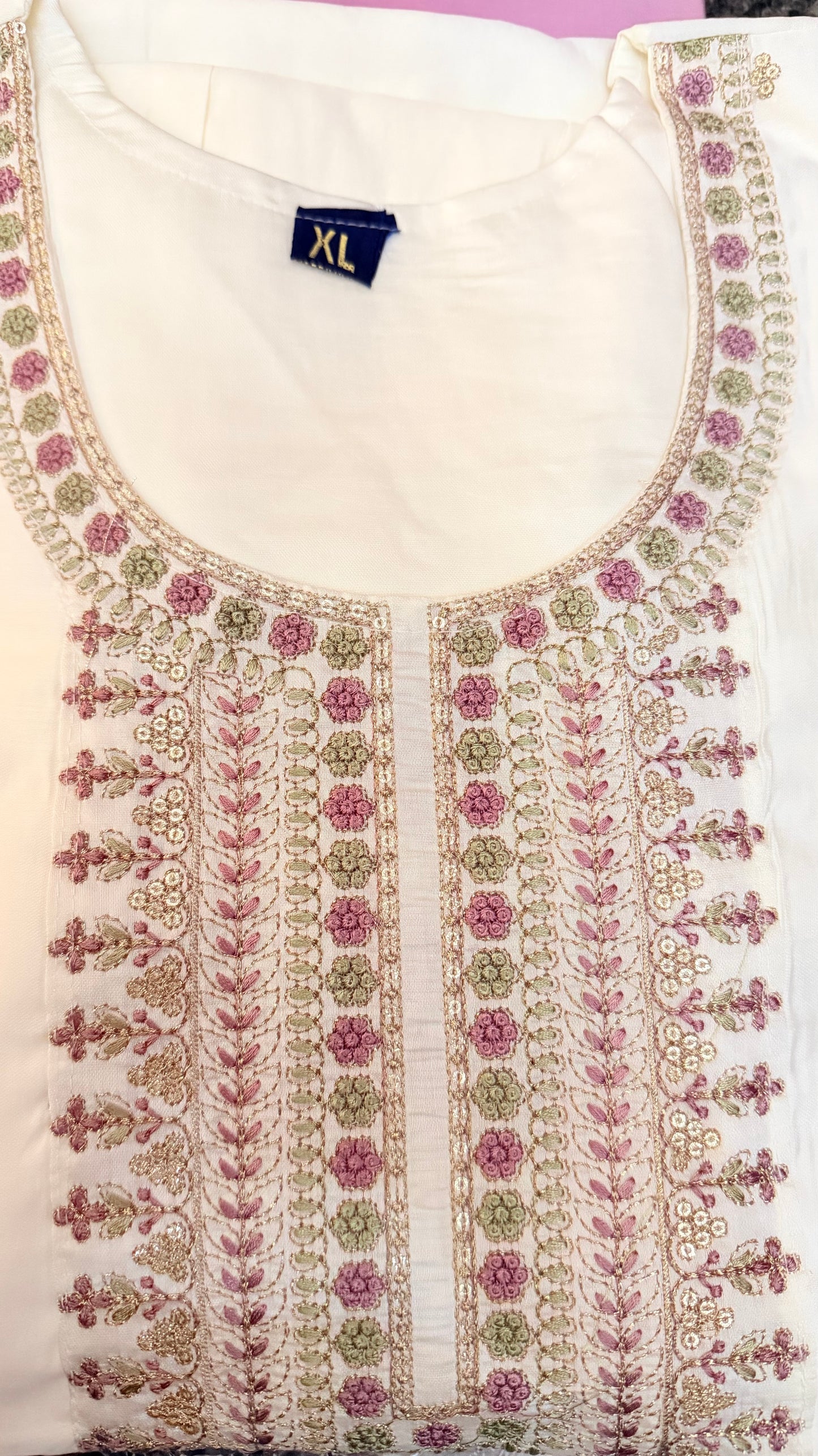 White Kurti set