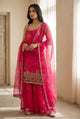 Rani Pink Sleeveless sharara Set