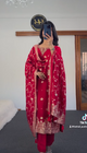 The Ruby Glow Dola Silk Ensemble