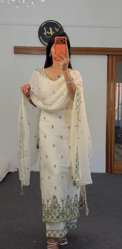 Effortless Grace in Cotton Kurti Set
