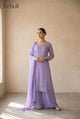 Lavender Embroidered Palazzo Suit Set with Sequin Detail