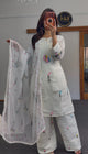 Ivory Multicolour Cotton Kurti Set