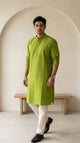 Olive  Cotton Men's Kurti