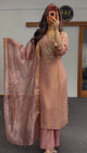Rose Mirror Shimmer Silk Kurti Set