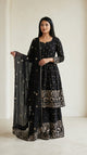 Black Zari-style Georgette Anarkali